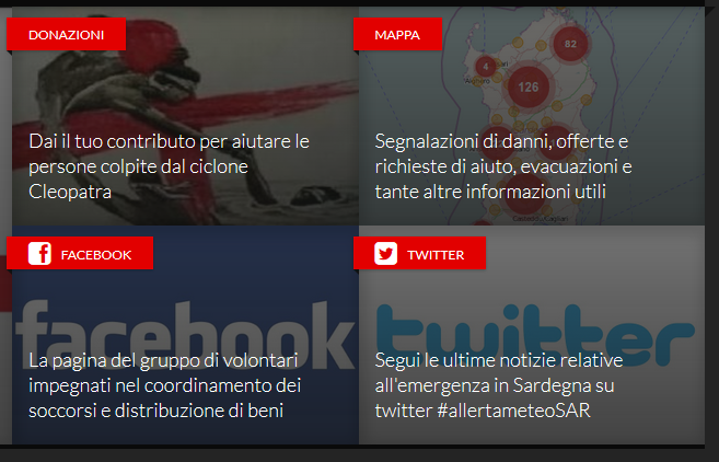 I social e i siti coinvolti in #allertameteoSAR