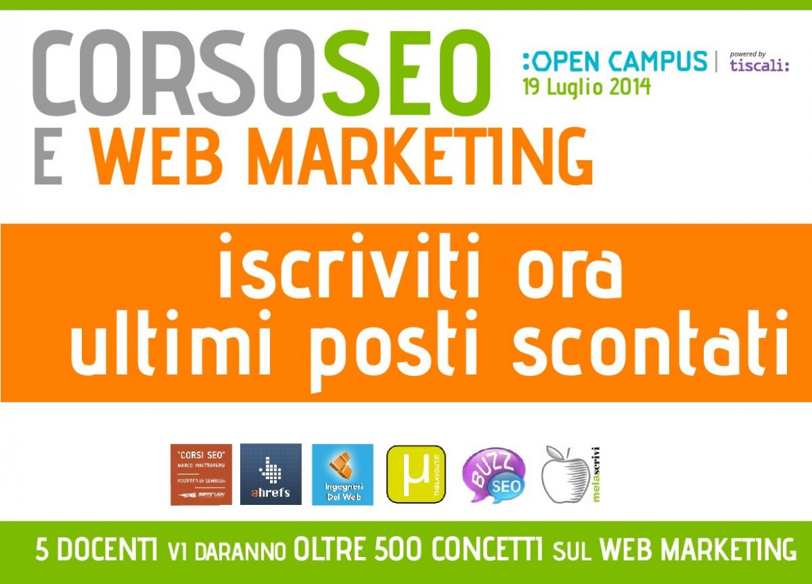 corso-seo Conoscere la SEO all’Open Campus di Tiscali a Cagliari