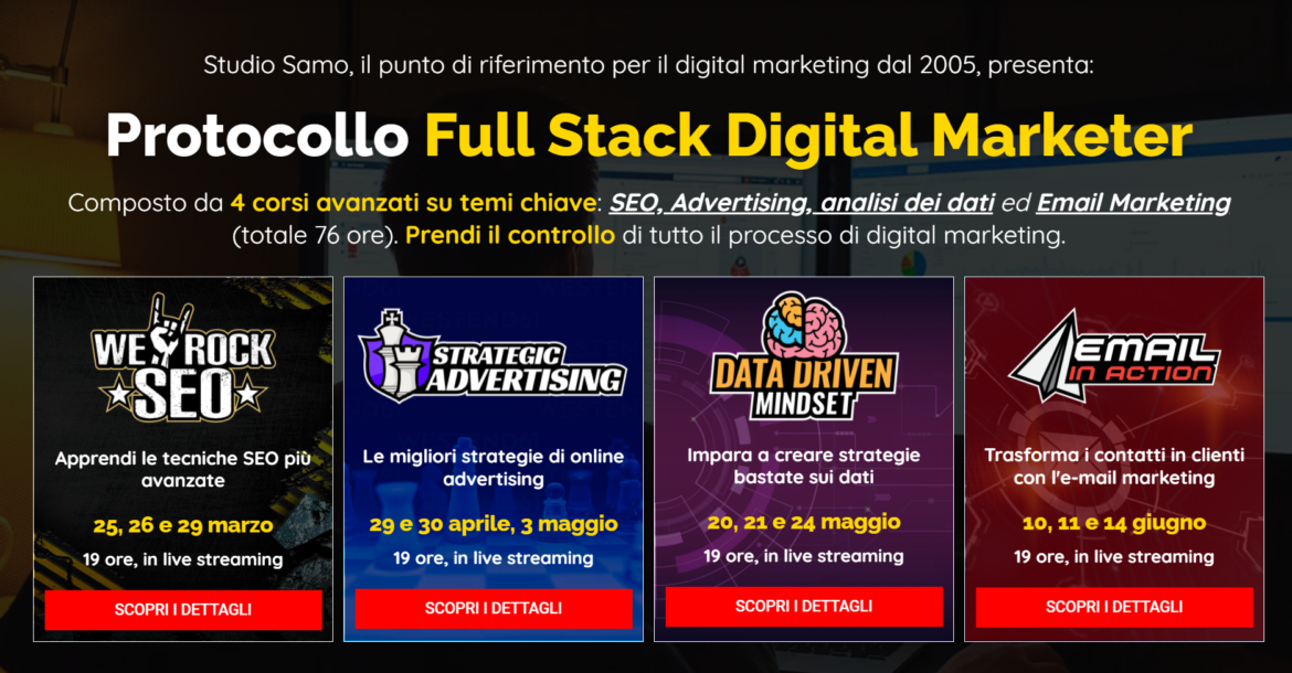 PROTOCOLLO FULL STACK DIGITAL MARKETER
