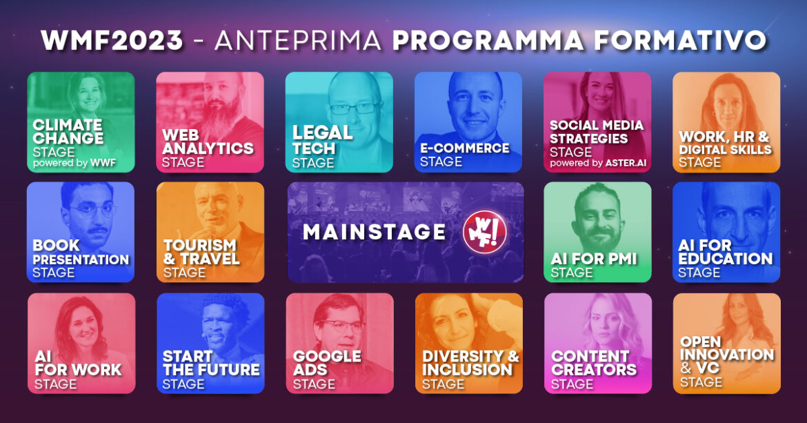 l’anteprima del programma formativo del WMF 2023