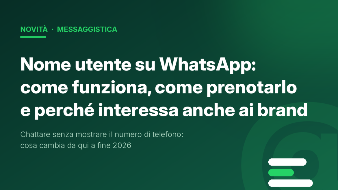 whatsapp nome utente