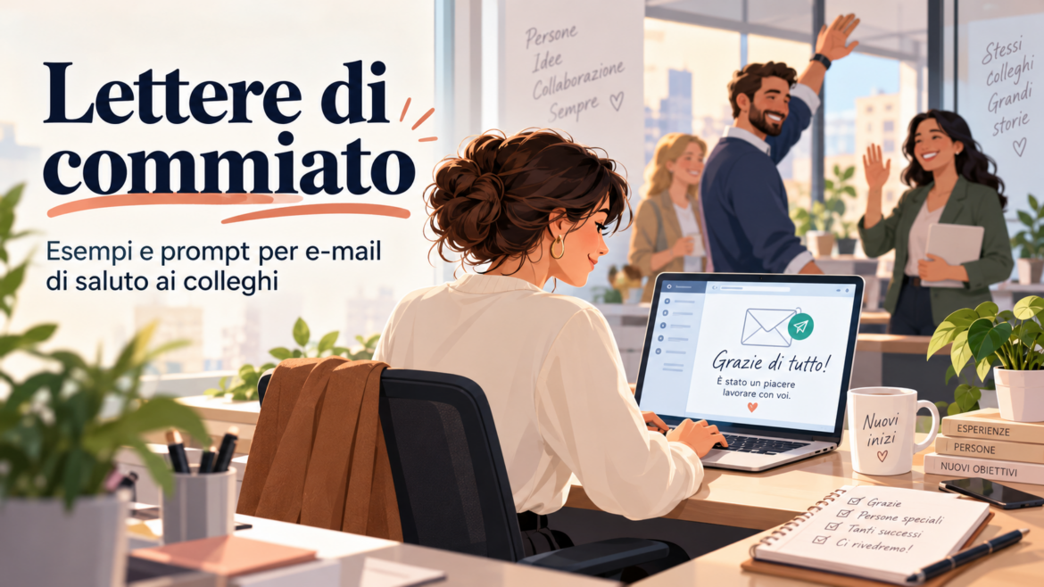 Lettere di commiato in ufficio